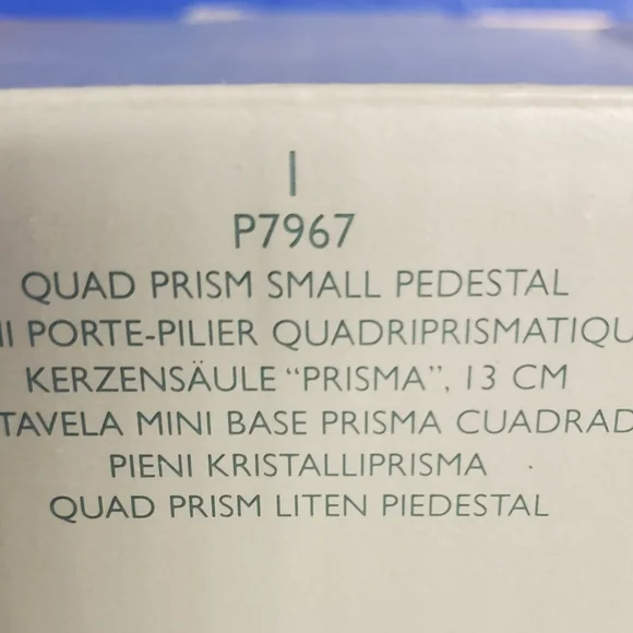 Partylite Crystal Collection Quad Pedestal P7967 Votive Candle Holder 10223 - Picture 7 of 7
